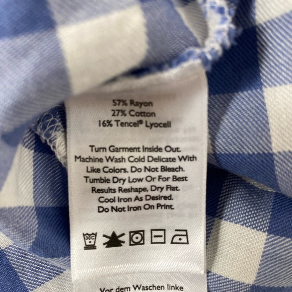 Eddie Bauer Tank Top Gingham Size M - Picture 5 of 7